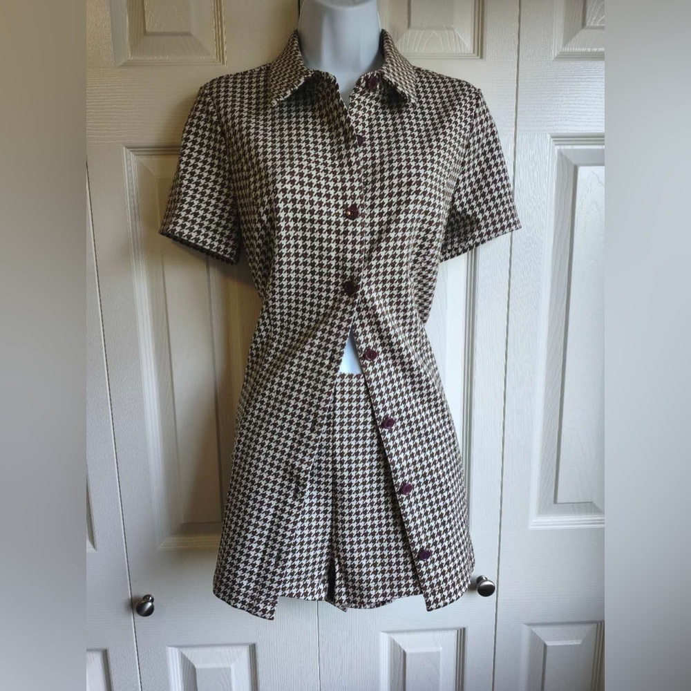 NEW Reformation Reiss Checked Button-Front Knit Two Pieces Set - Picture 5 of 11